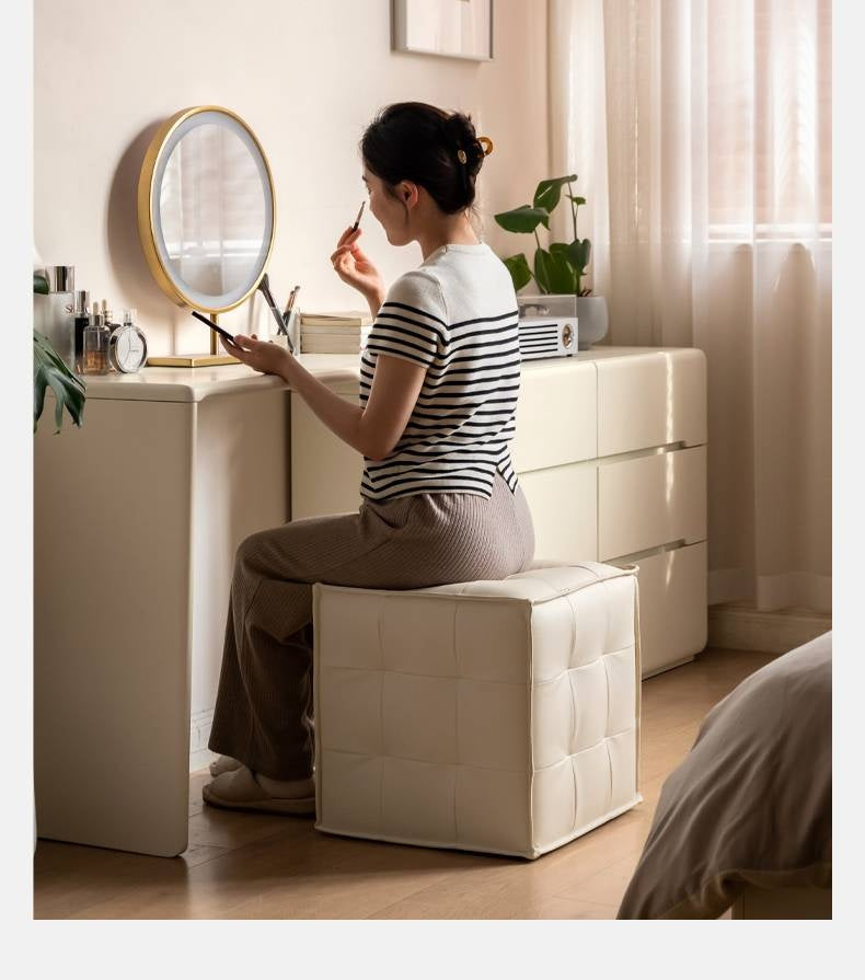 Leather Modern Simple Style Dressing Stool