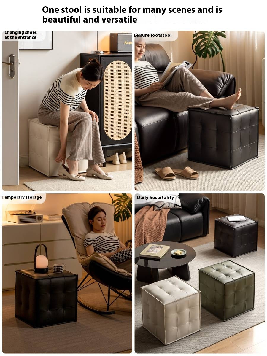 Leather Modern Simple Style Dressing Stool
