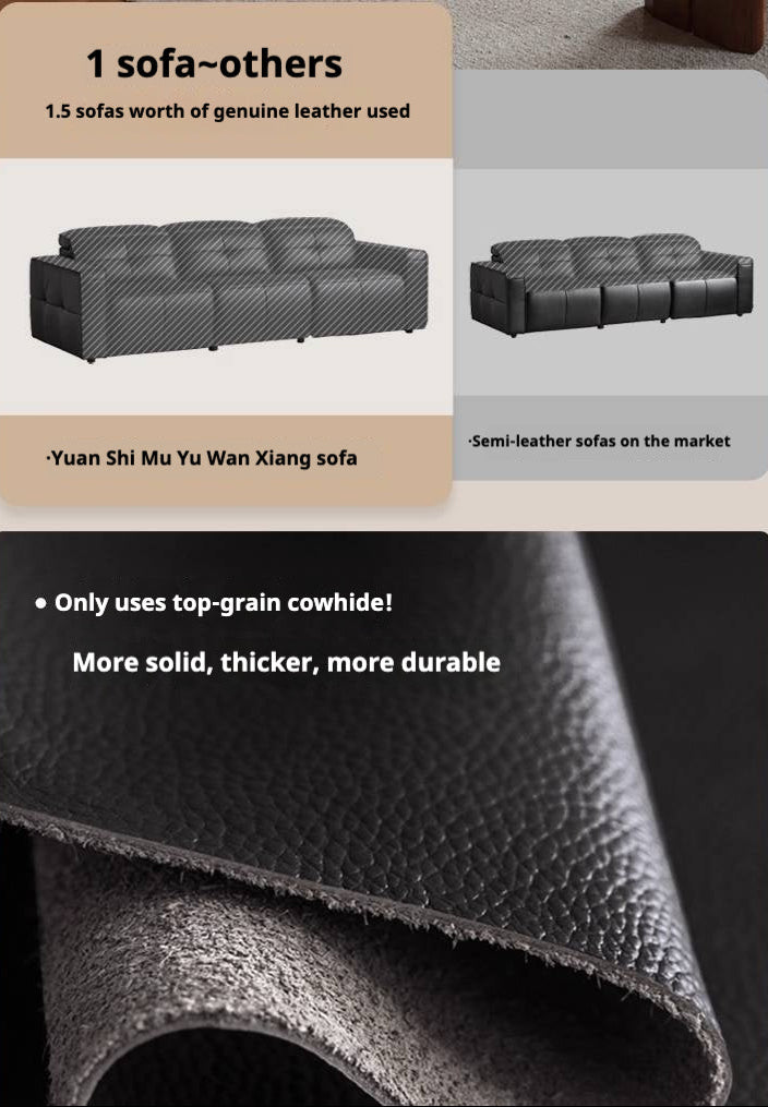 Leather Modern Style Electric Sofa