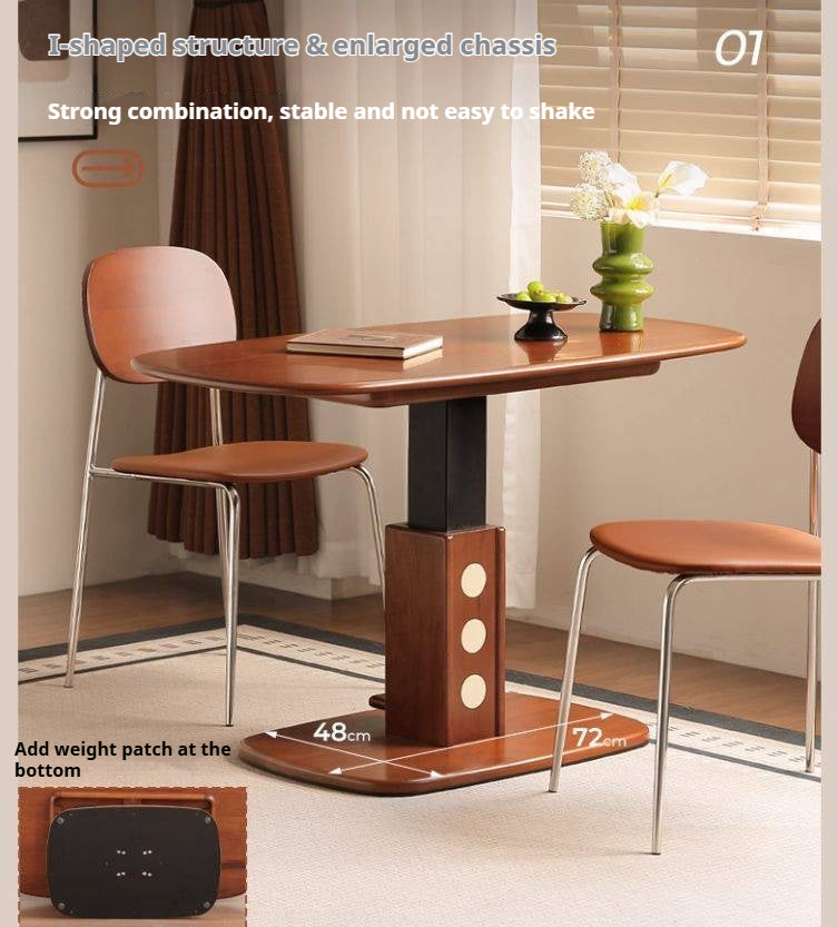 Poplar Solid Wood Ancient Style Elevating Tea Table