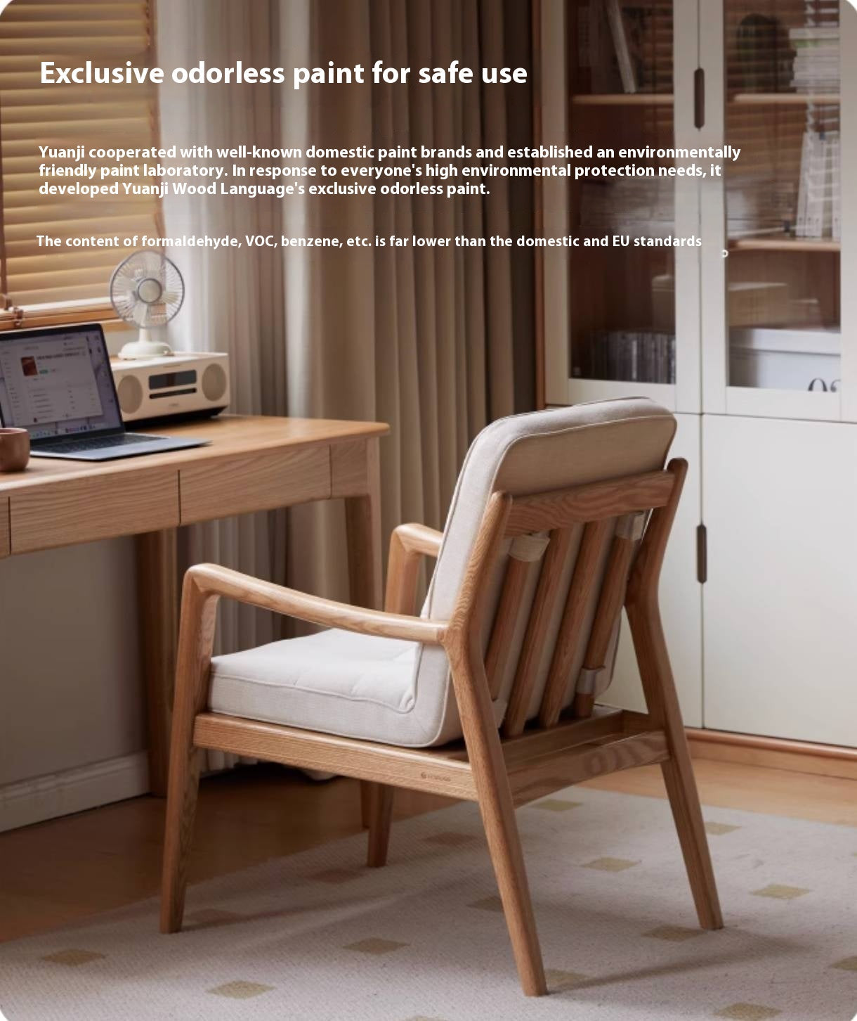 Oak Solid Wood Modern Style Chair