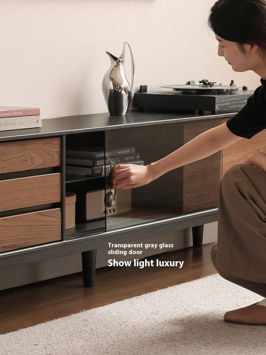 Oak Solid Wood Ancient Style Wood TV Stand