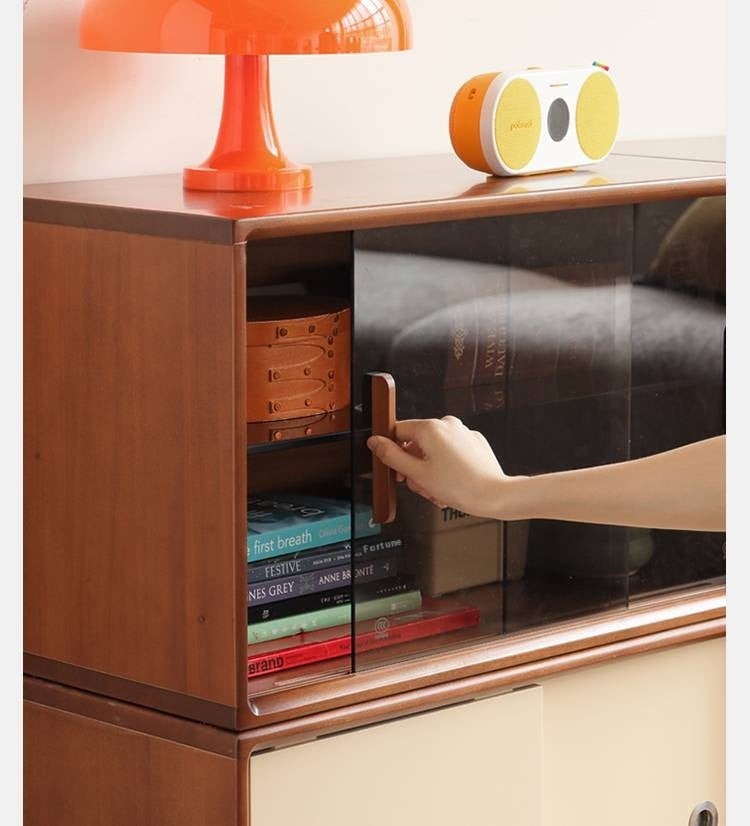 Poplar Solid Wood Ancient Style TV Stand Combination.