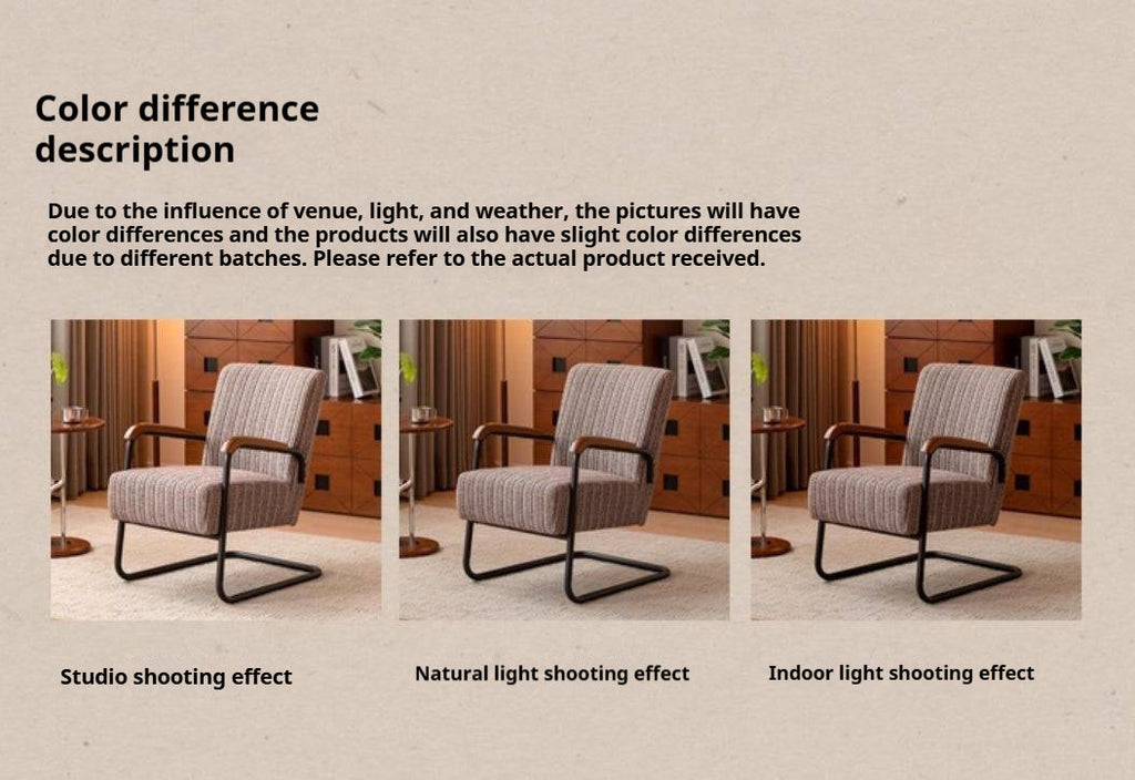 Fabric Sofa Middle Retro Chair