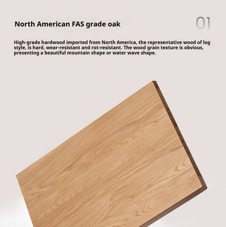 Oak Solid Wood Bookshelf Household Corner  Storage Rack