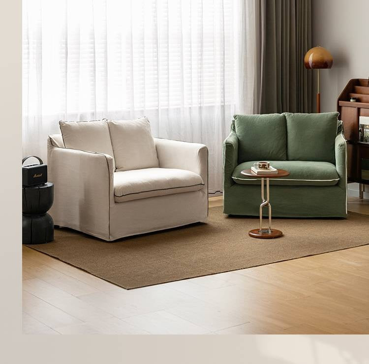 Fabric Wabi Sabi Style Washable Armchair