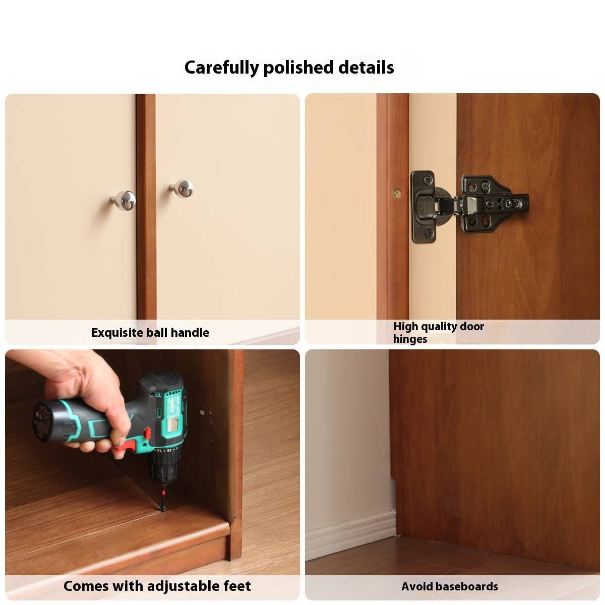 Oak Solid Wood Antique Style Wardrobe.