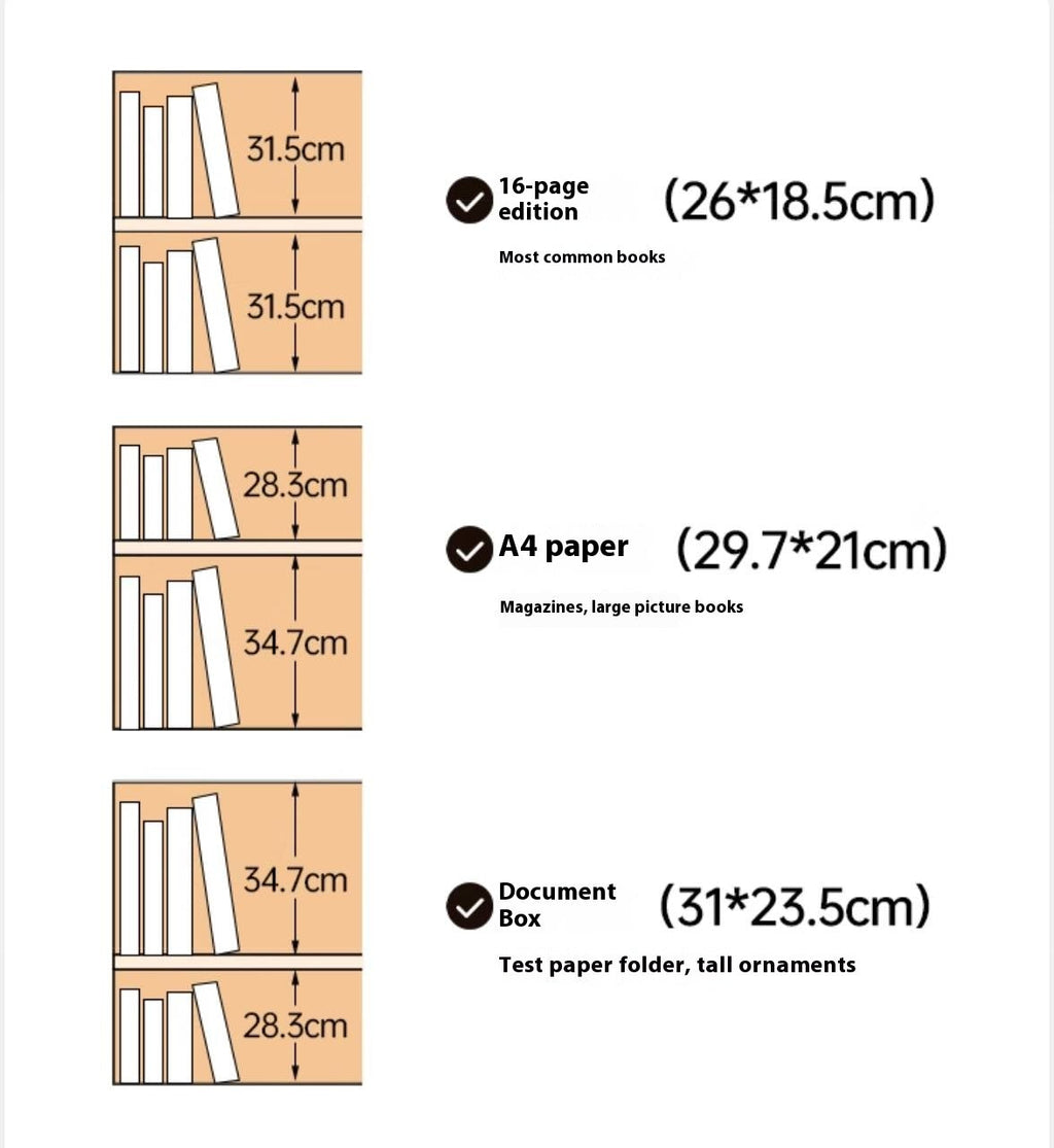 Oak, Black Walnut Solid Wood Office Desk With Integrated Bookshelf