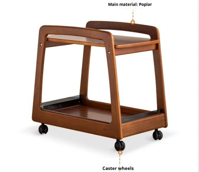 Poplar Solid Wood Antique Style Tea Table