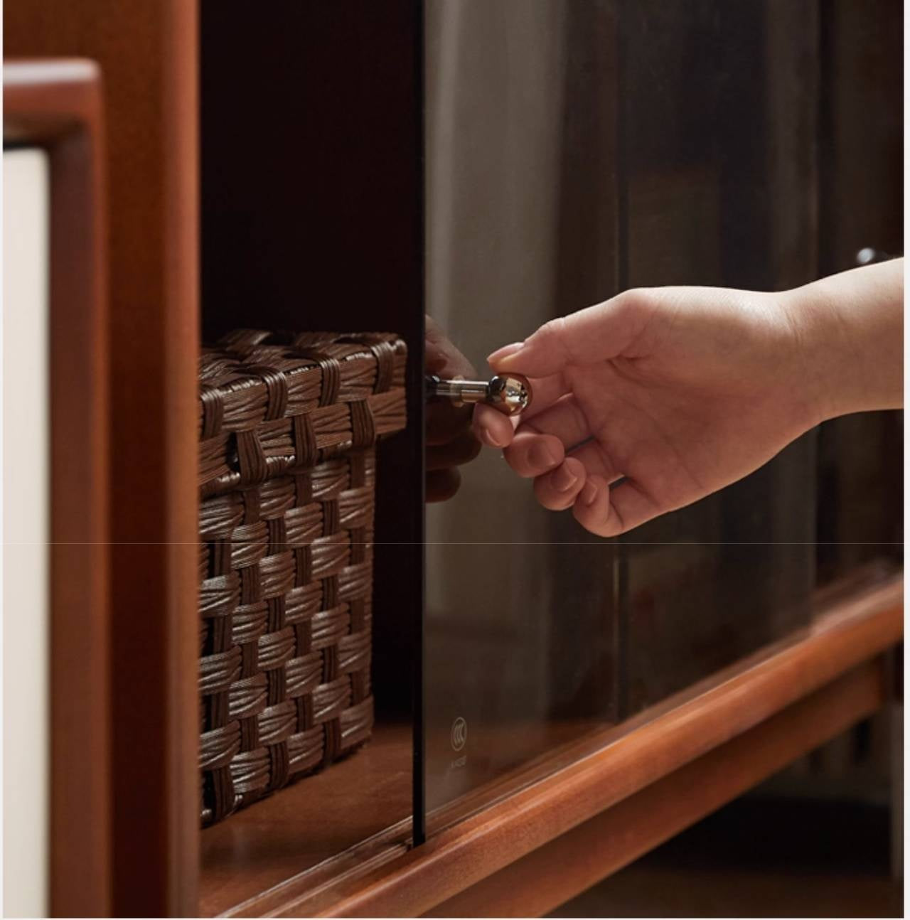 Poplar, Cherry Solid Wood Antique Style Bookshelf