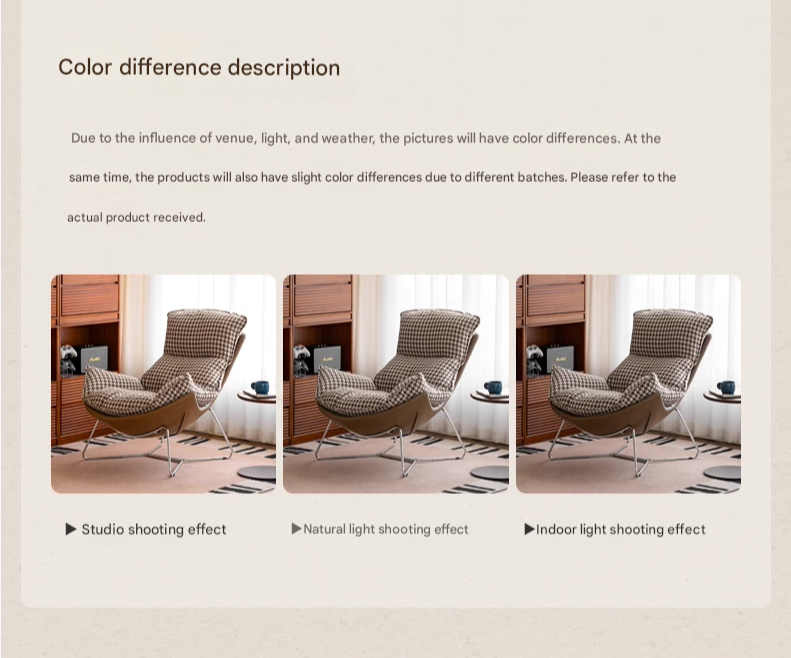 Fabric Eggshell Modern Chair