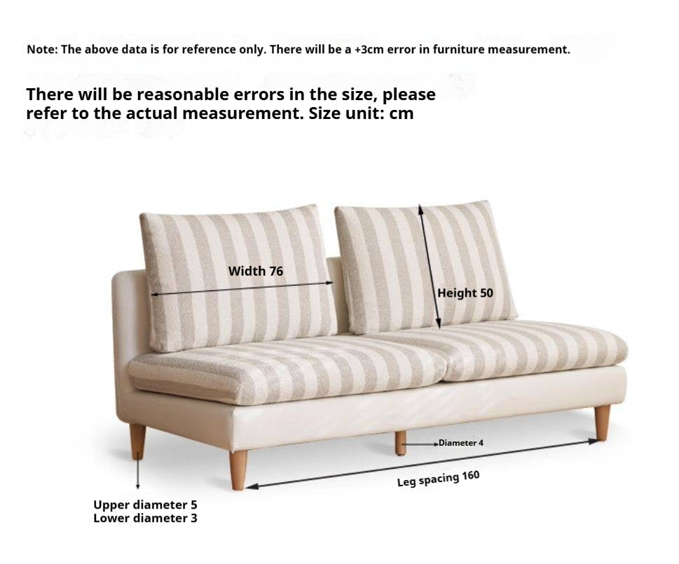 Beech, Fabric Cotton And Linen Sofa