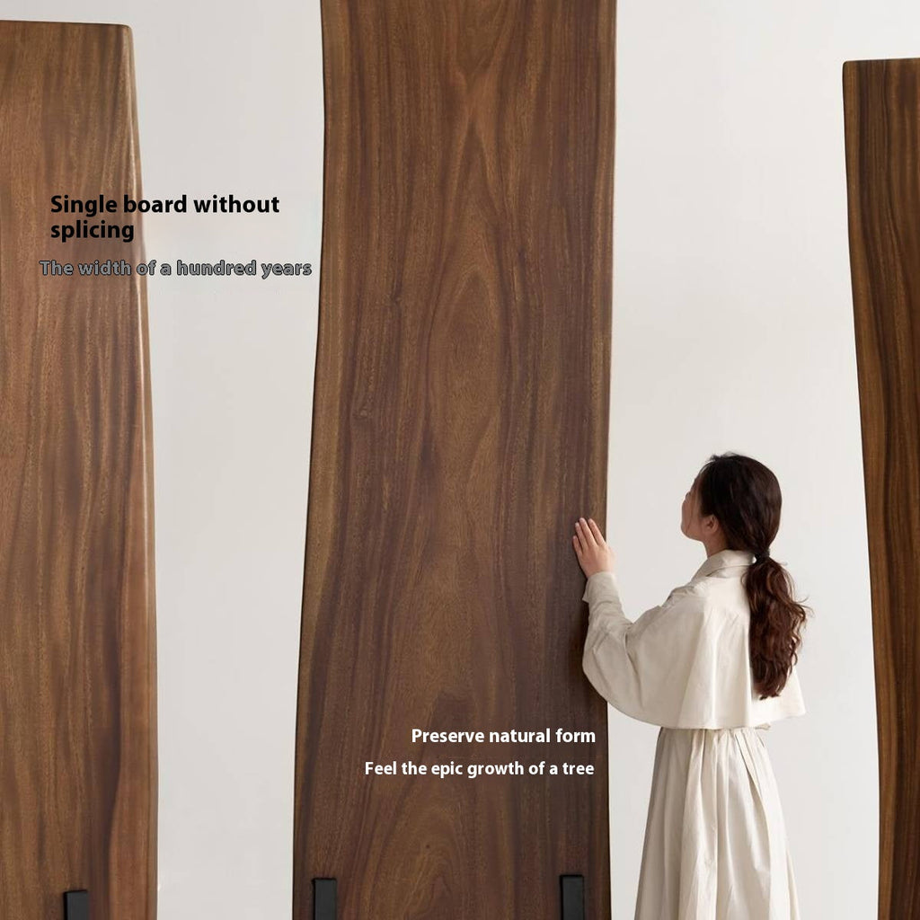 Black Walnut Solid Wood Wabi Sabi Style Dining Table Board