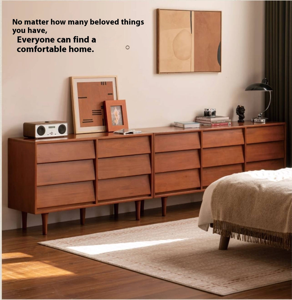 Poplar Solid Wood Middle Ancient Style Drawer