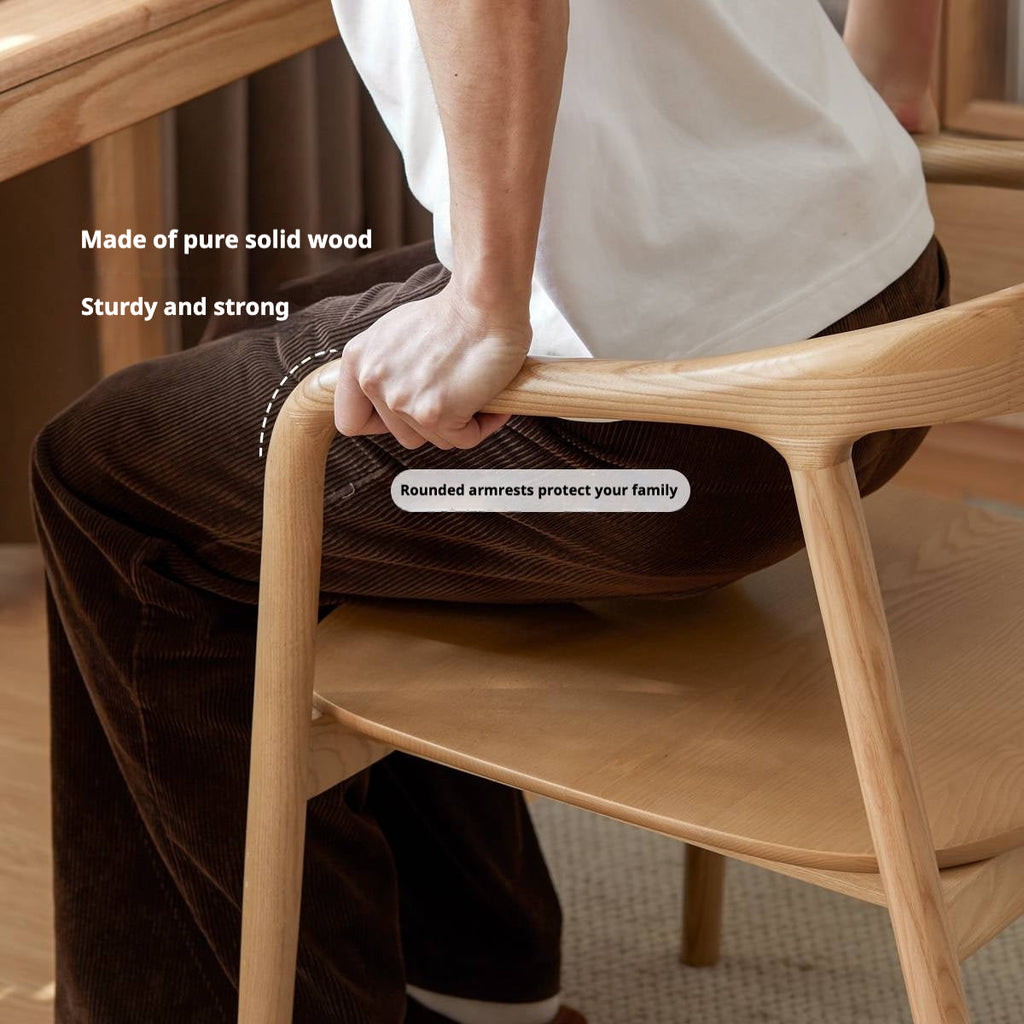 Ash Solid Wood Leisure Armchair