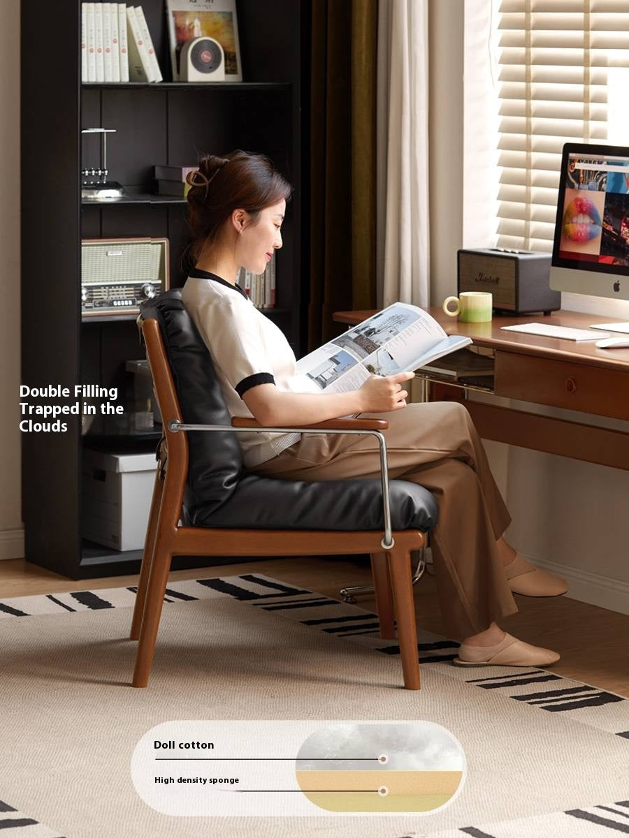 Solid Rubberwood Bauhaus Style Armchair