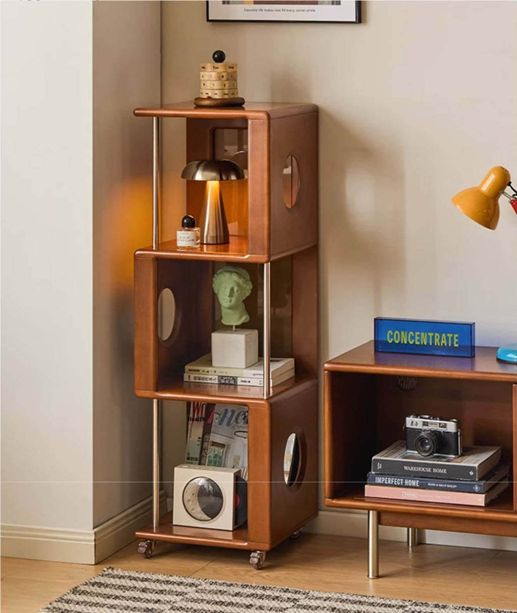 Poplar Solid Wood Antique Style Bookshelf