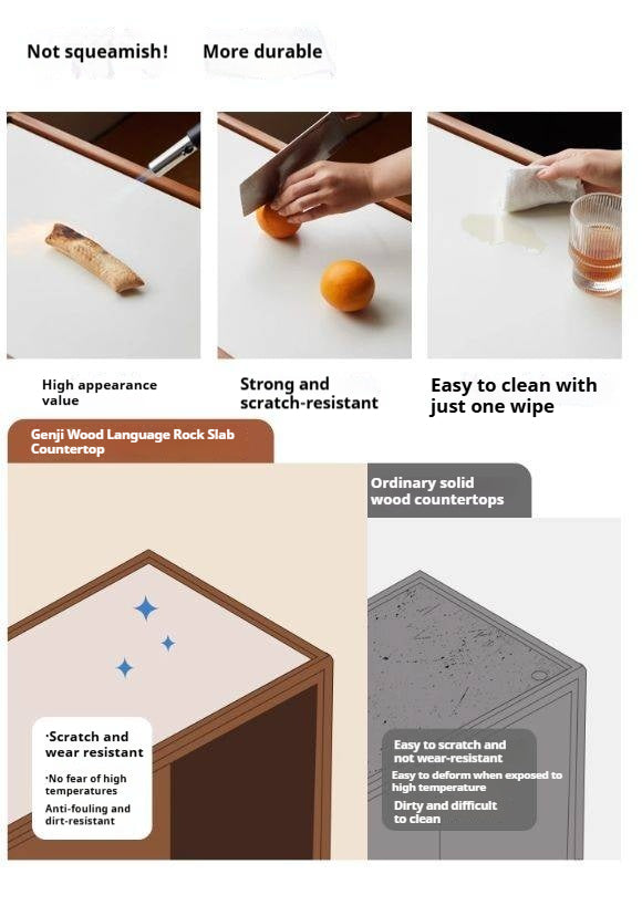 Poplar Solid Wood Middle-Aged Style Side Table