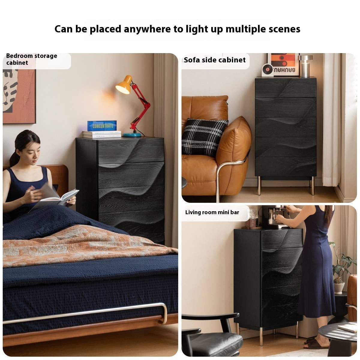 Oak Solid Wood Bauhaus Chest of Drawers