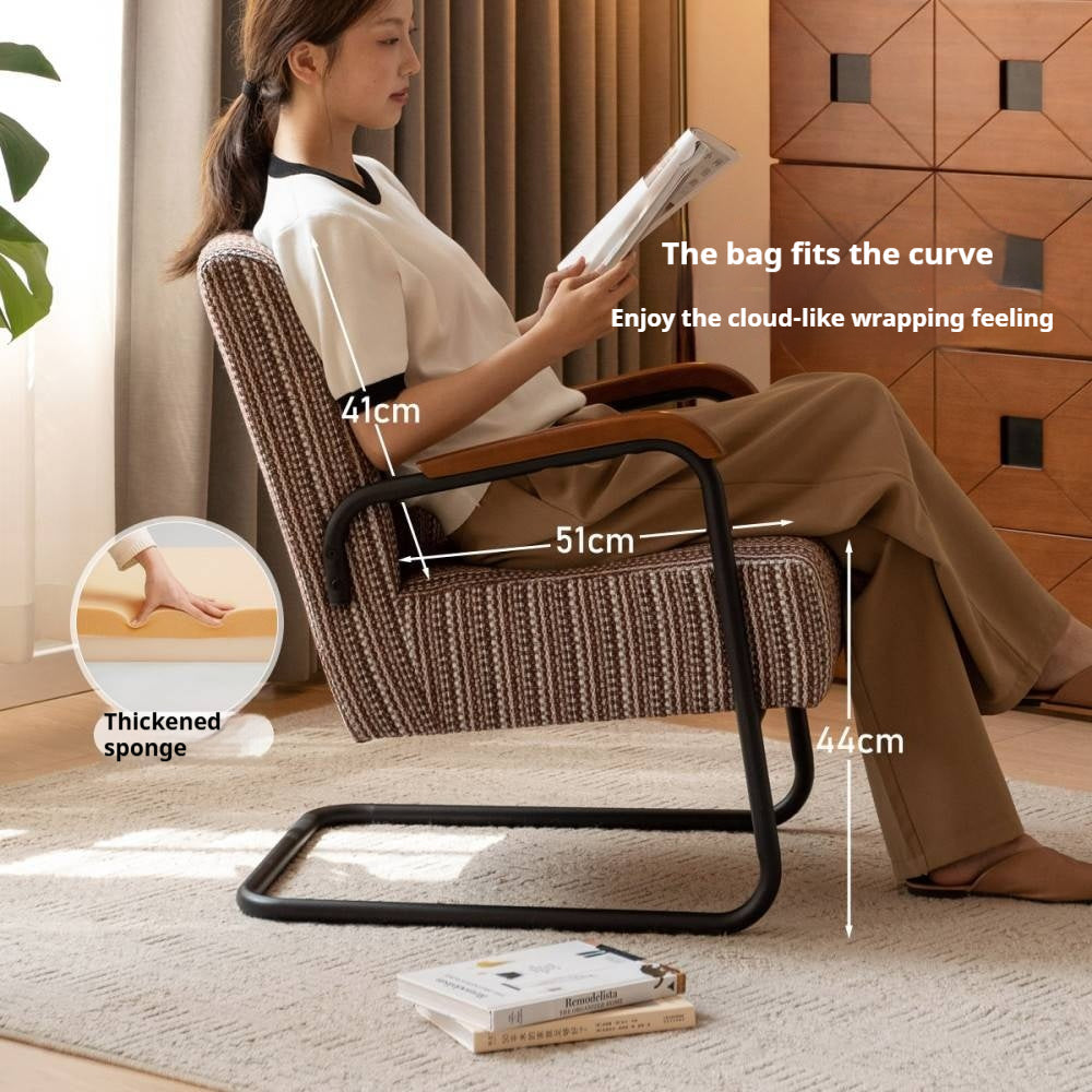 Fabric Sofa Middle Retro Chair