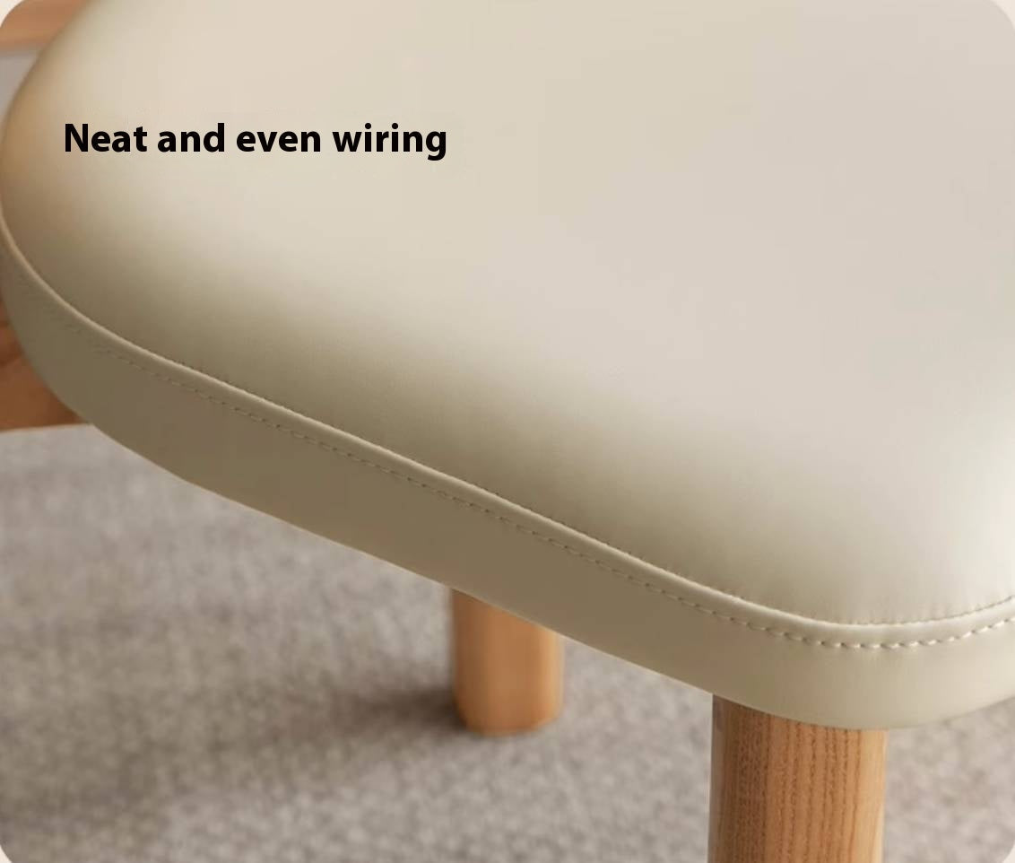 Ash Solid Wood Modern Style Makeup Chair