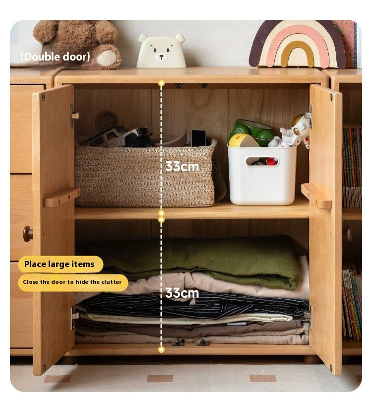 Beech Solid Wood Children's Bucket Cabinet