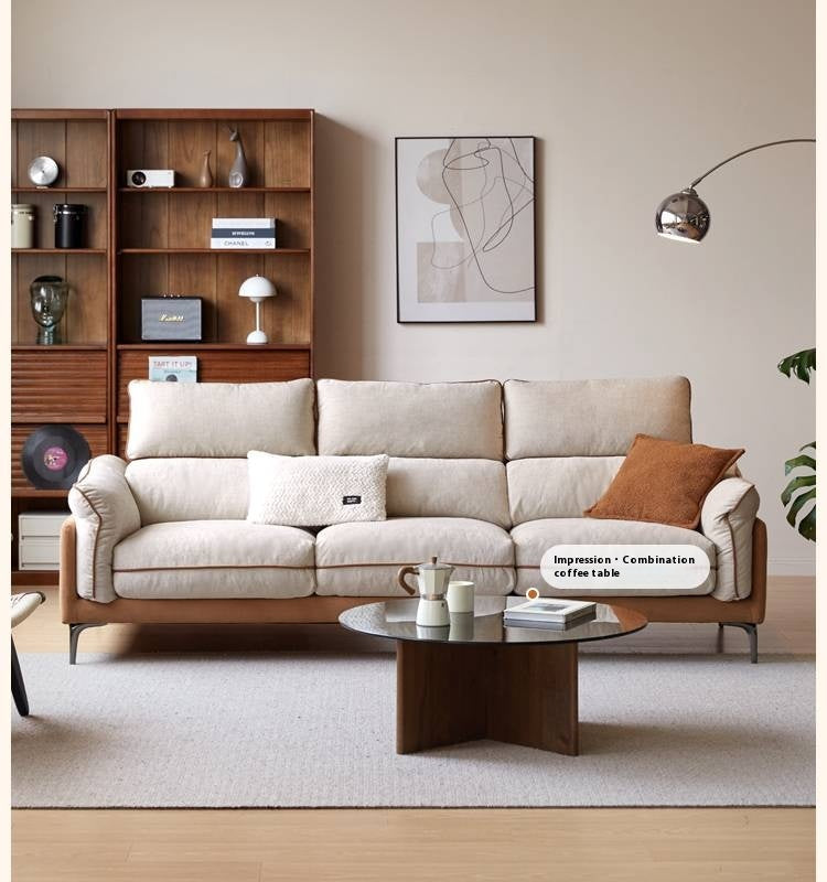 Pine Modern Style High Back Sofa