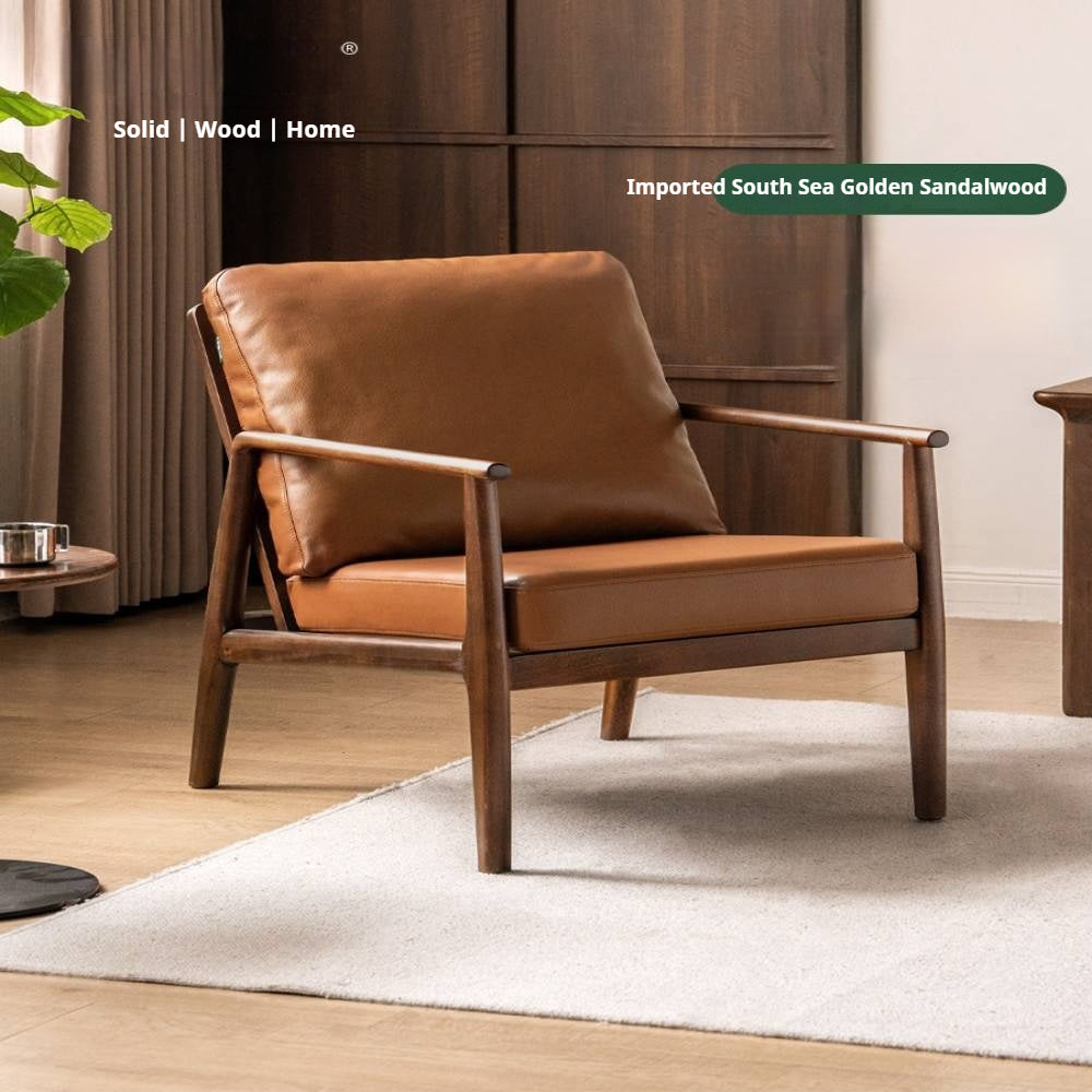 Sandalwood Solid Wood Modern Sofa Chair