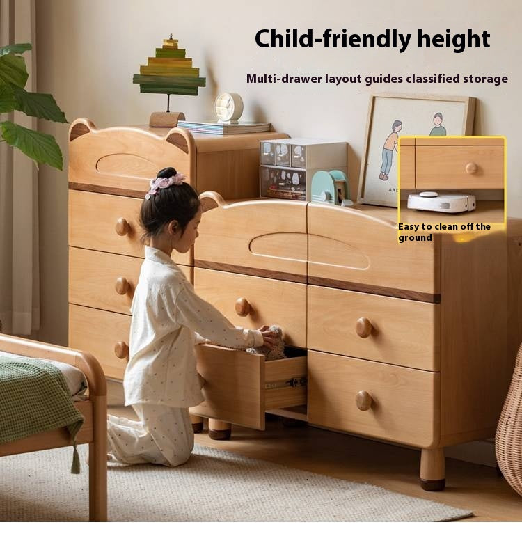 Beech Solid Wood Childrens Drawer