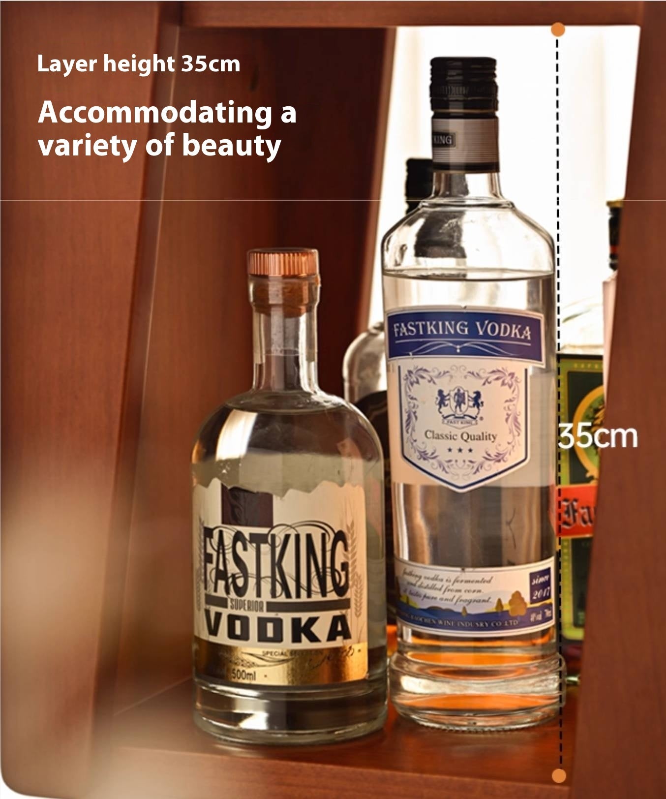 Poplar Solid Wood Bauhaus Style Floor Bookshelf