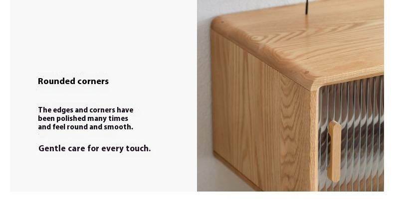 Oak Solid Wood Modern TV Cabinet