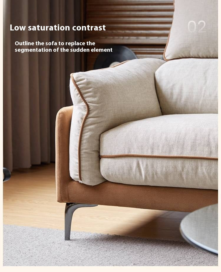 Pine Modern Style High Back Sofa