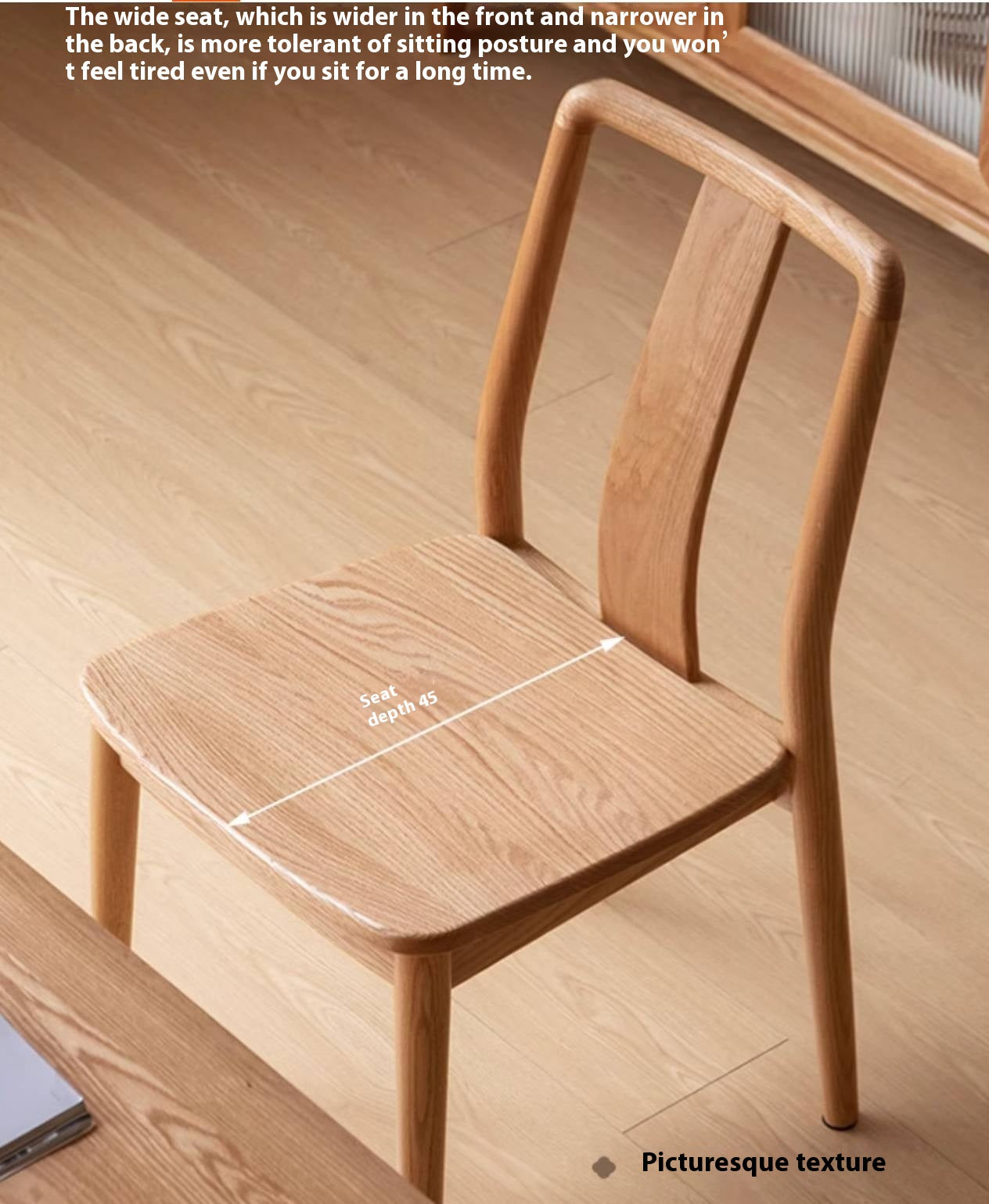 Oak Solid Wood New Chinese Style Dining Chair