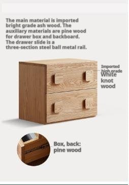 Ash Solid Wood Floor-Standing Module Combination TV Stand