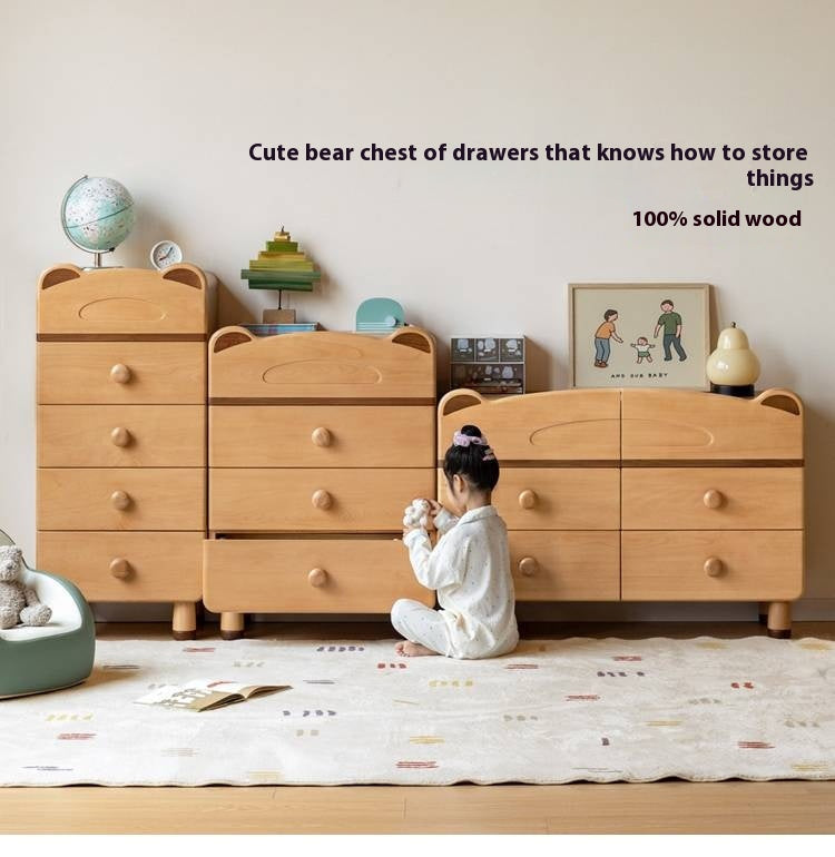 Beech Solid Wood Childrens Drawer