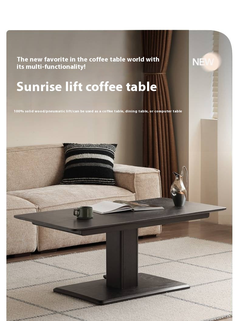 Oak Solid Wood Elevating Coffee Table
