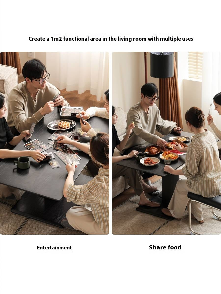 Oak Solid Wood Elevating Coffee Table