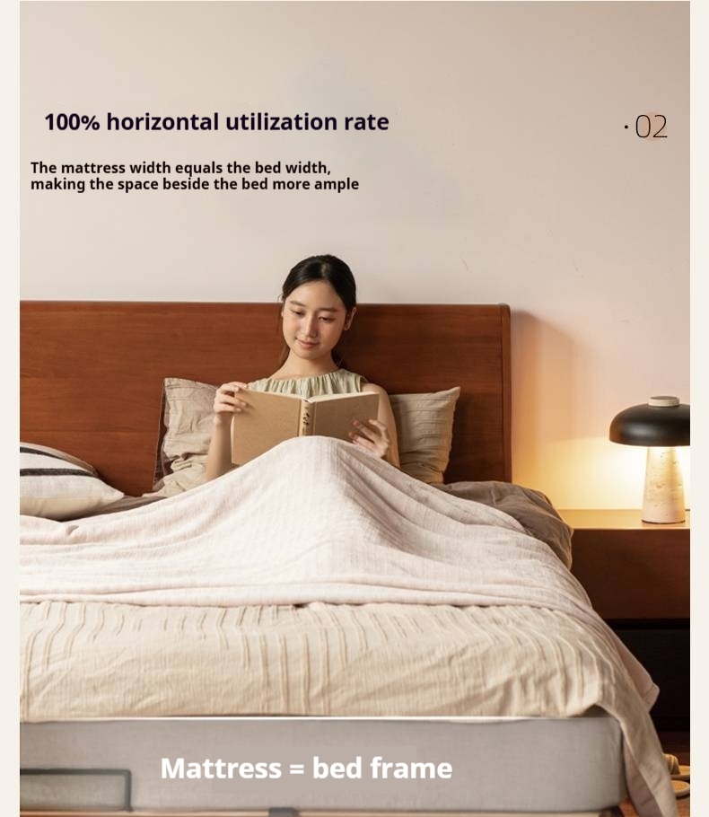 Poplar Wood Solid Wood Antique Style Box Bed