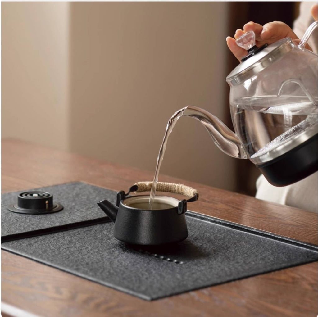 Oak, Black Walnut Solid Wood Telescopic Tea Table