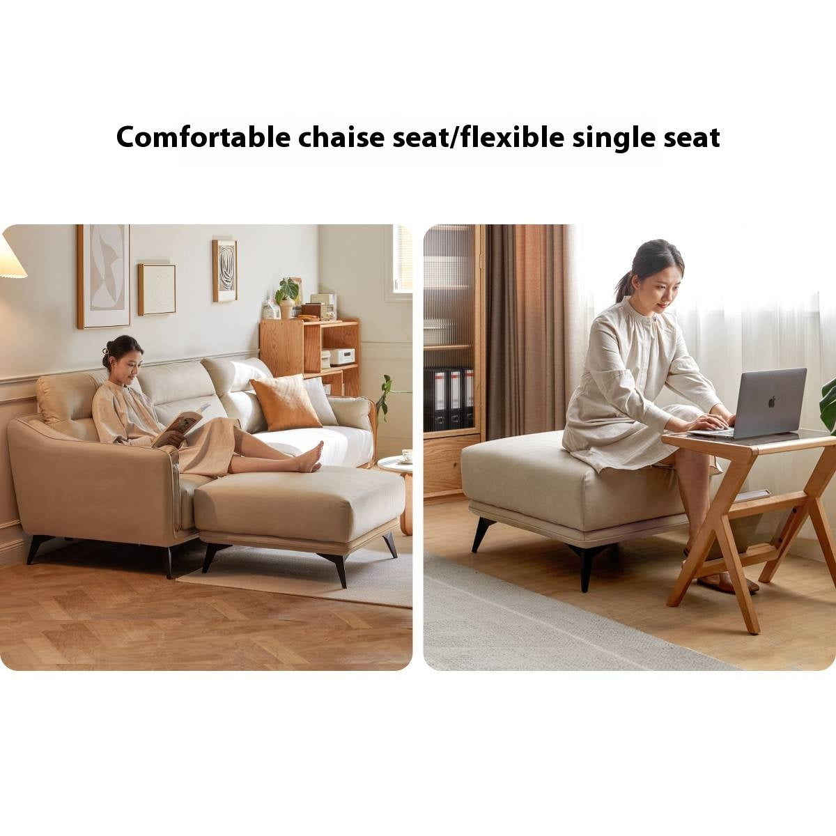 Fabric Soft Footstool Modern And Simple  Footrest-