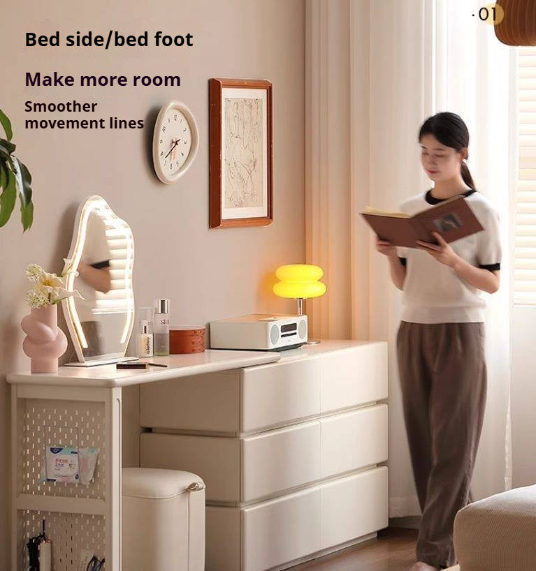 Solid Rubberwood Modern Dressing Table