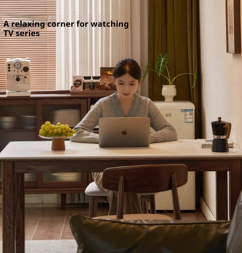 Oak Solid Wood Modern Dining  Table