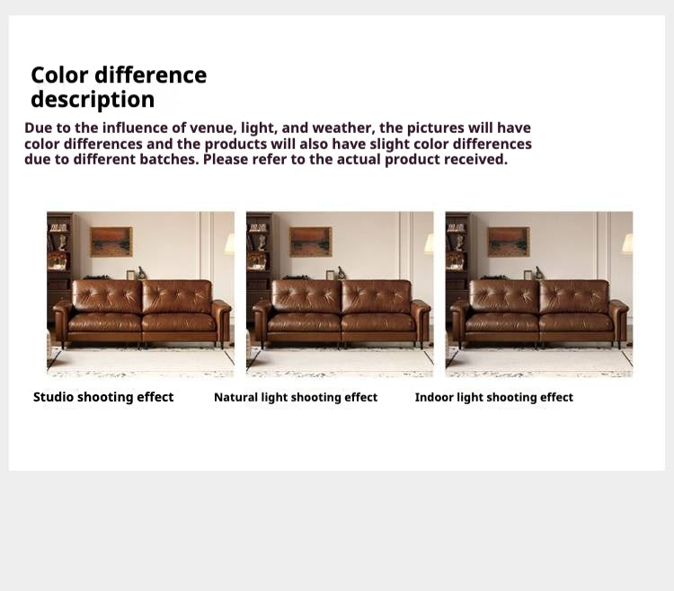 Leather American Retro Style Sofa