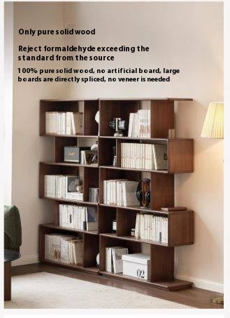 Oak Solid Wood Partition Rack Antique Shelf