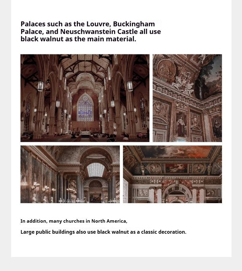 Black Walnut Solid Italian Light Luxury TV Stand