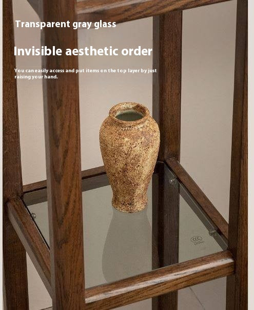 Oak Solid Wood Storage Rack