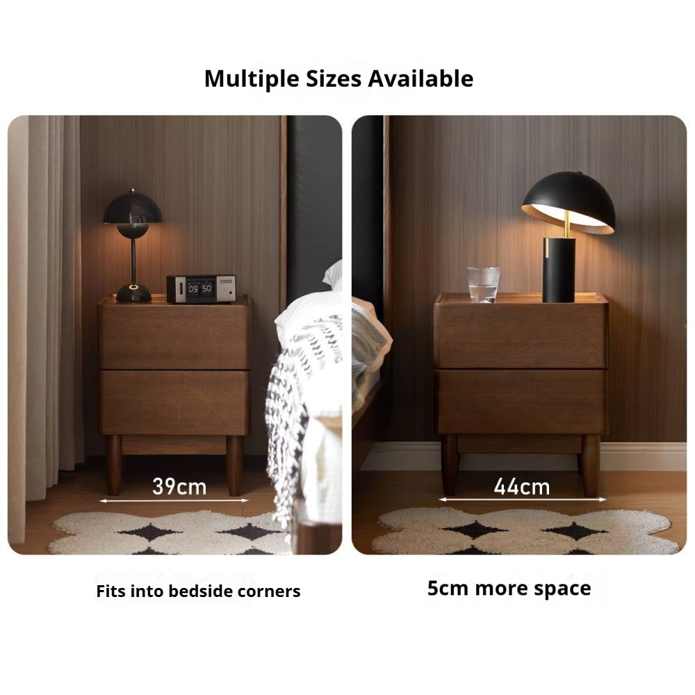 Sandalwood Solid Wood Modern Nightstand