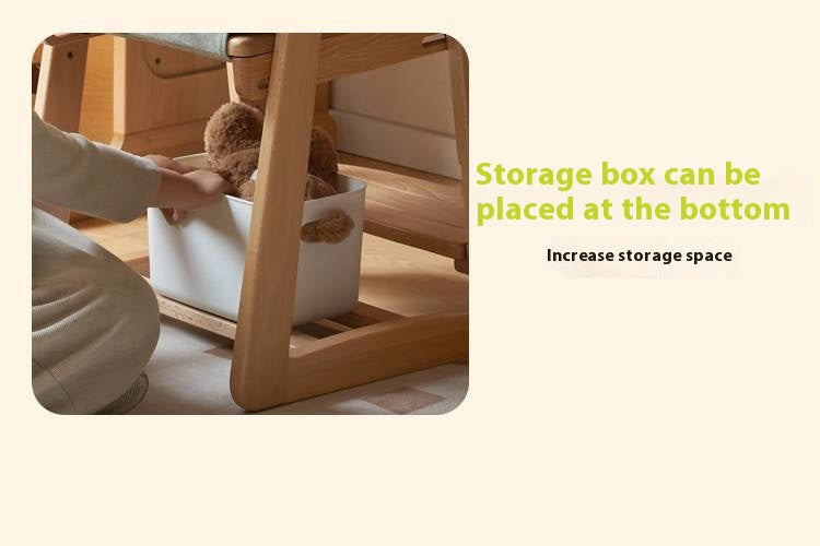 Beech Solid Wood Washable Kids Soft Chair