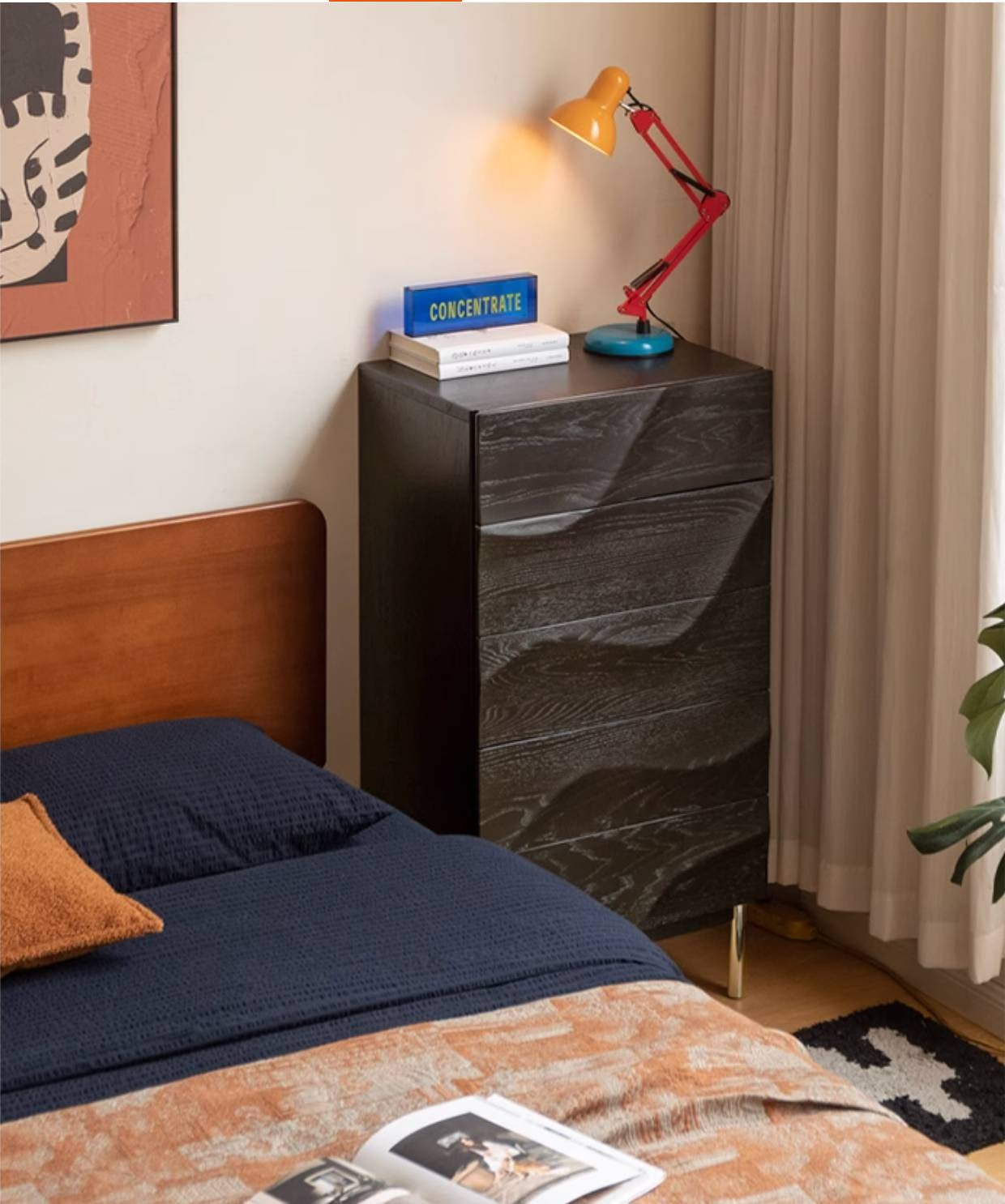 Oak Solid Wood Bauhaus Chest of Drawers