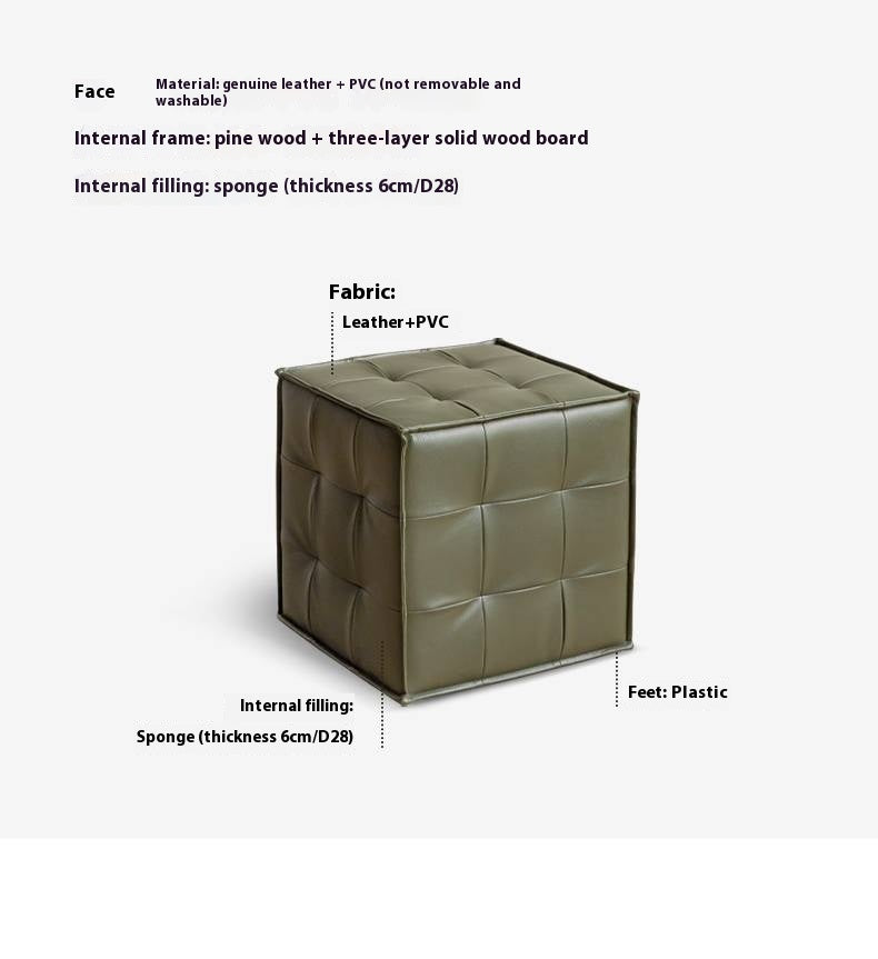 Leather Modern Simple Style Dressing Stool